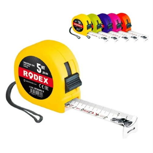 METRE ŞERİT 5 MT X 25 MM RODEX ( 12 AD )