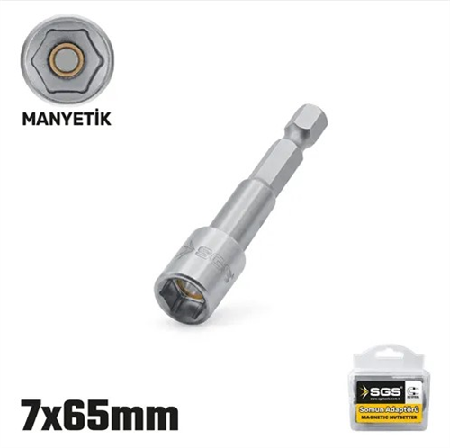 MANYETİK SOMUN ADAPTÖRÜ  7 X 65 MM ( 10 AD )