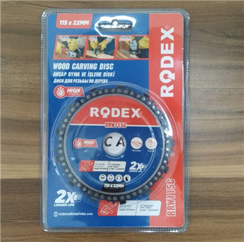 AHŞAP OYMA VE İŞLEME DİSKİ 115 MM RODEX